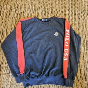 Men's Black and Red Sweater